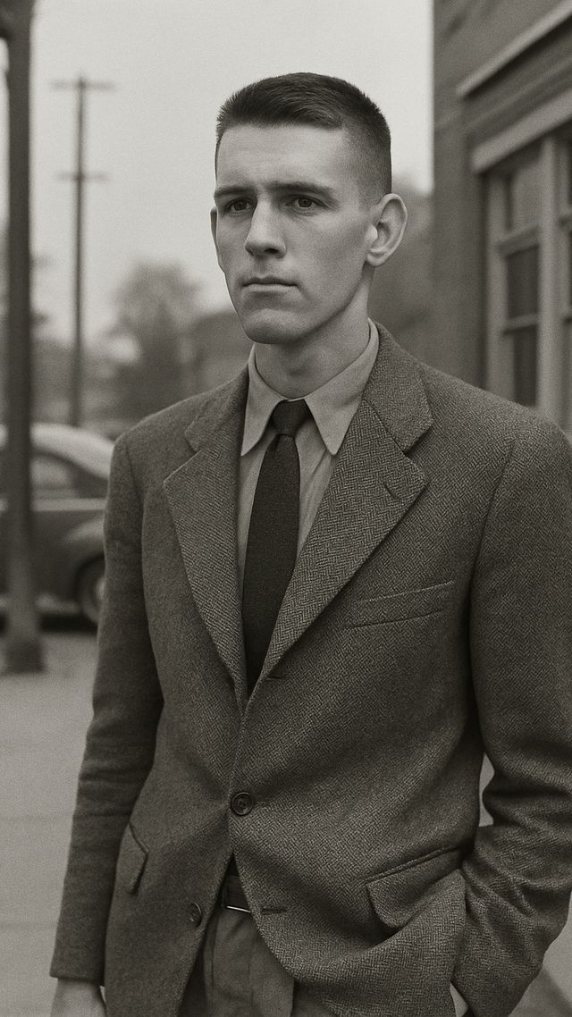 Reconstruction of Johnny Cash in 1952: First band on base