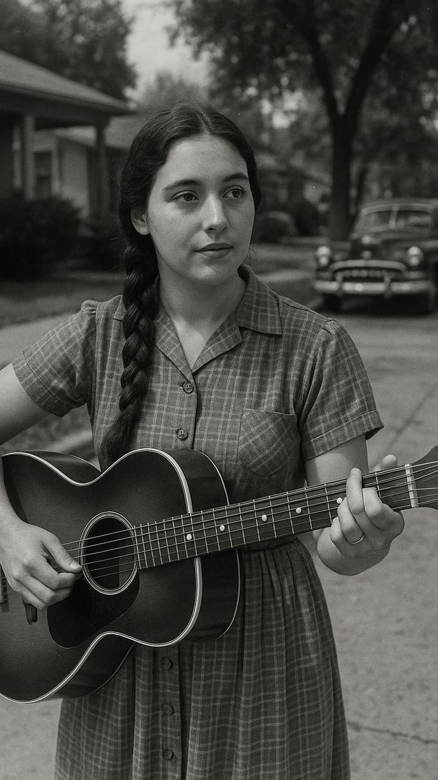 Reconstruction of Loretta Lynn in 1953: A cheap Harmony guitar