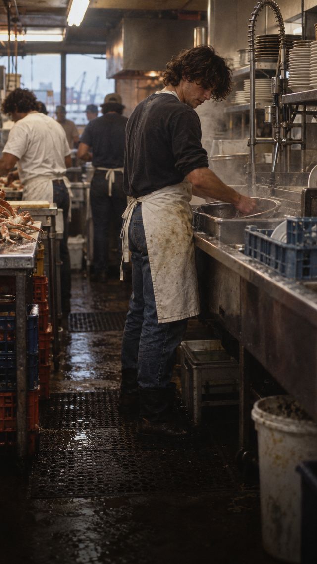 Reconstruction of Chris Cornell in Early 1980s: Prep cook and dishwasher