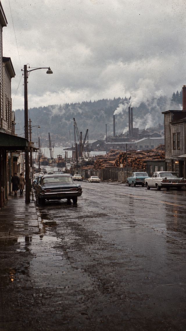 Reconstruction of Kurt Cobain in 1967: Born in declining logging town