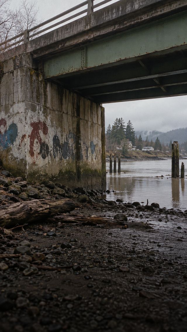 Reconstruction of Kurt Cobain in mid-1980s: Slept under Young Street Bridge