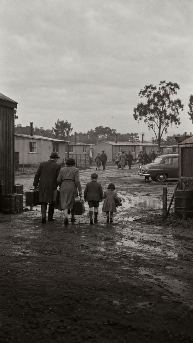 Reconstruction of Angus Young in 1963: Villawood migrant hostel