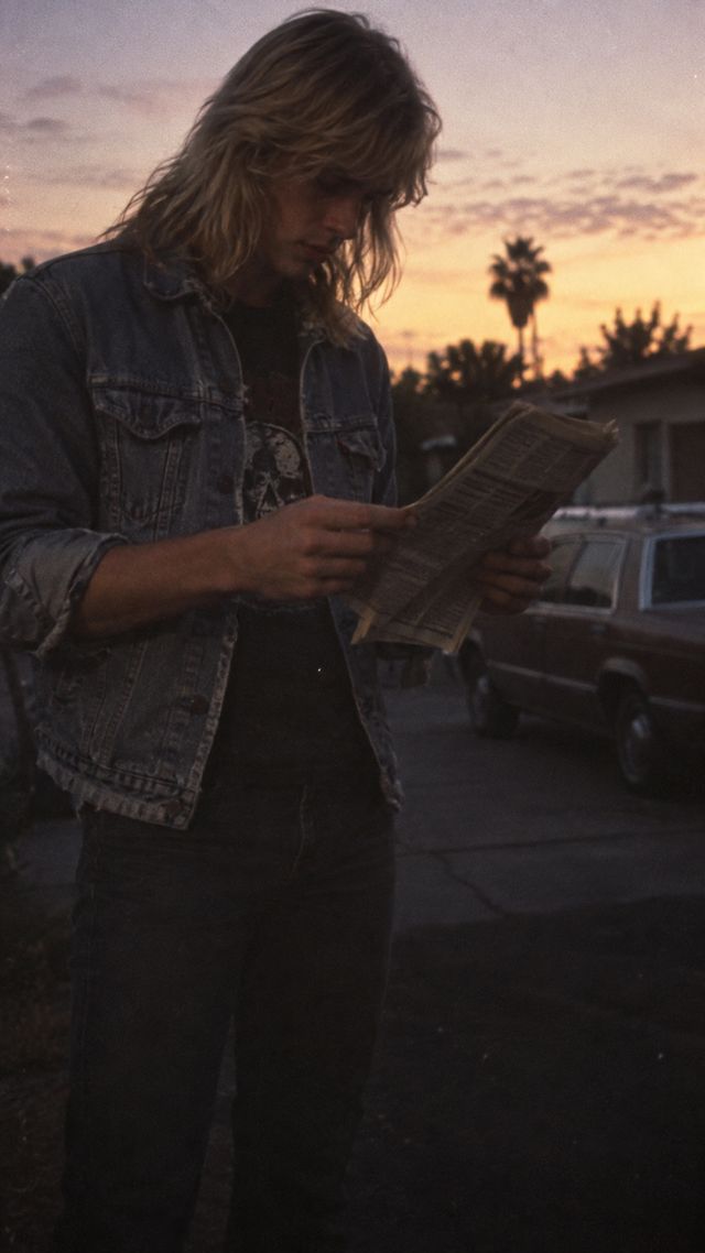 Reconstruction of James Hetfield in 1981: An ad in The Recycler