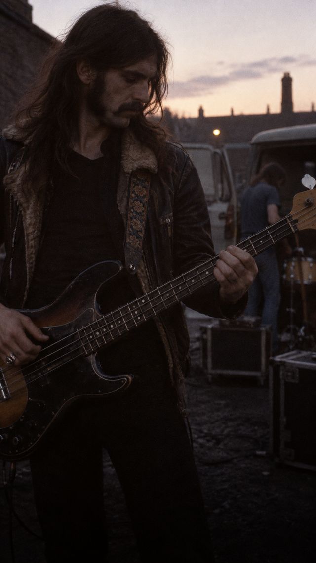 Reconstruction of Lemmy Kilmister in 1971: Bass, never played