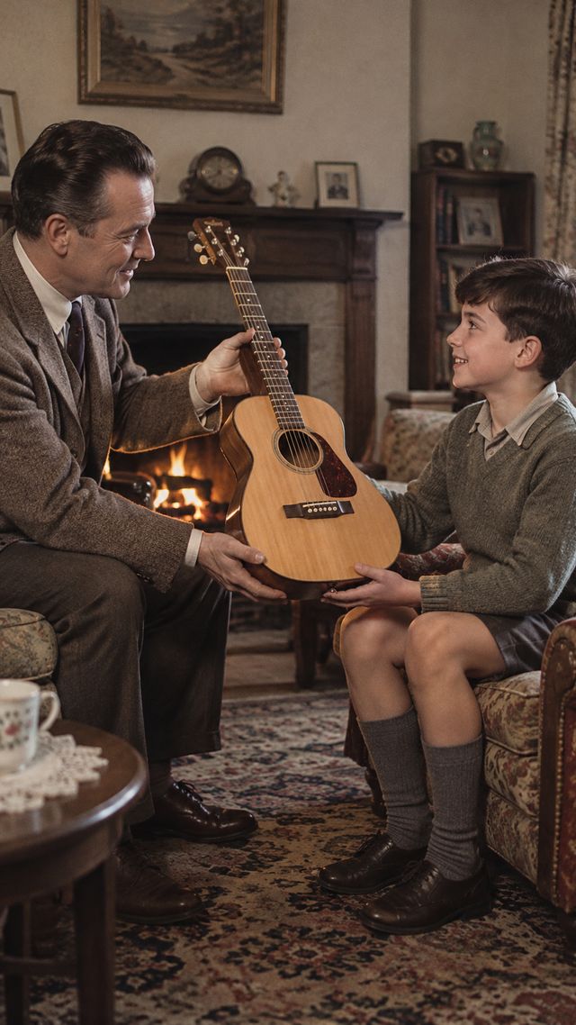 Reconstruction of Ritchie Blackmore in 1956: A guitar with conditions