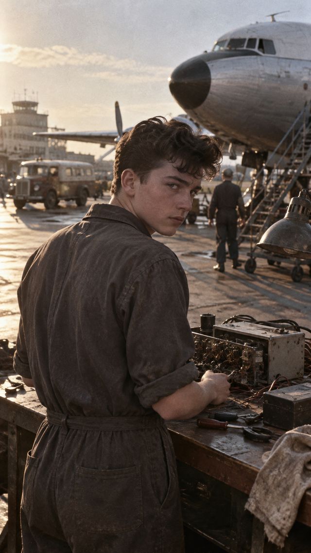 Reconstruction of Ritchie Blackmore in 1960: Heathrow radio apprentice