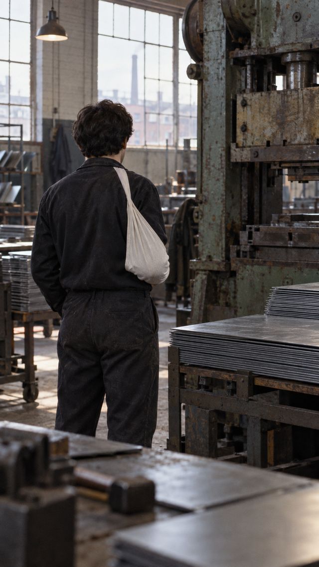 Reconstruction of Tony Iommi in 1965: Last factory shift