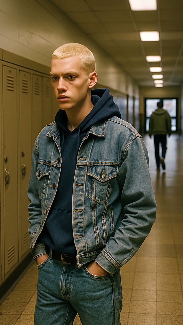 Reconstruction of Eminem in Late 1980s: Drops out at seventeen