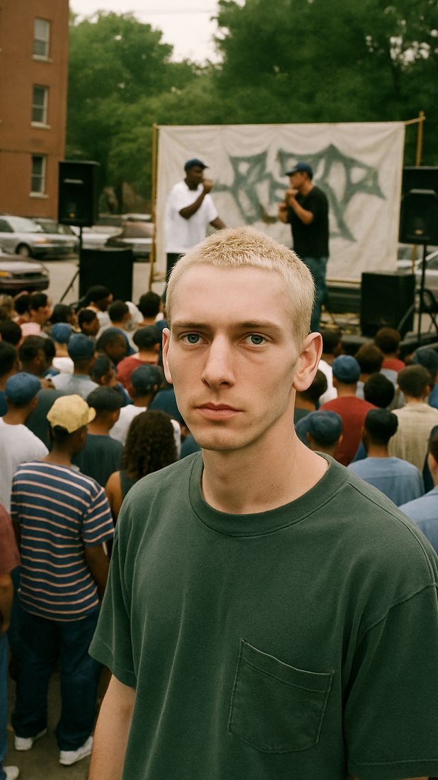 Reconstruction of Eminem in 1997: Loses Scribble Jam final