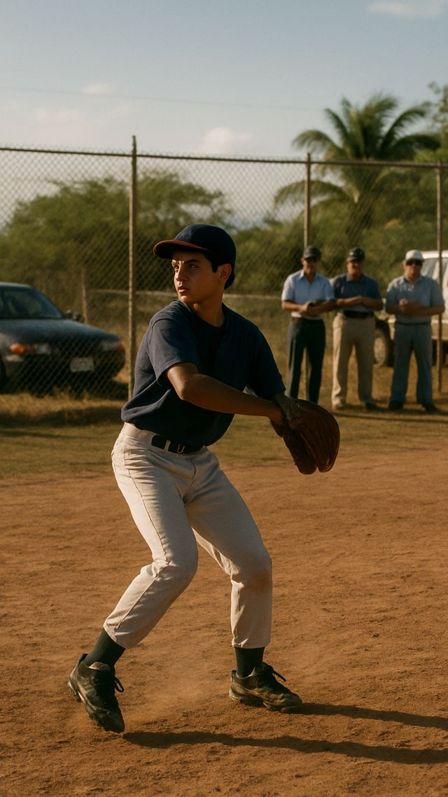 Reconstruction of Daddy Yankee in Early 1990s: Baseball hopeful, Mariners tryout