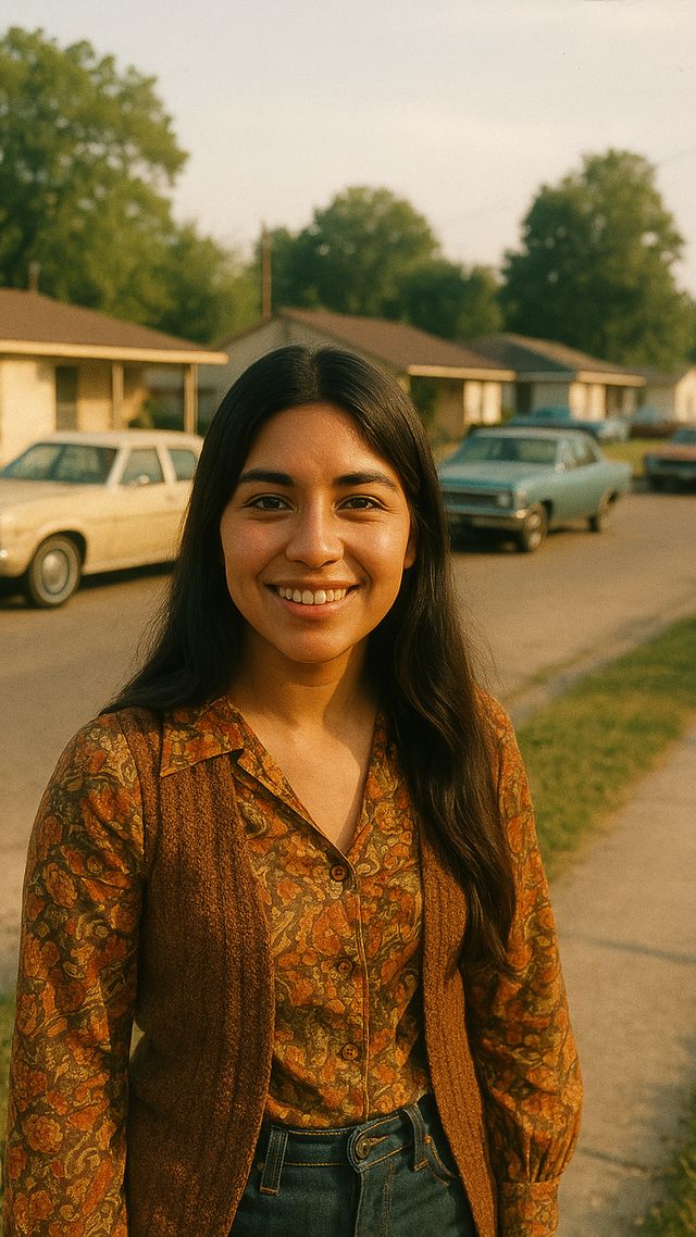 Reconstruction of Selena in 1971: Born in Lake Jackson, Texas