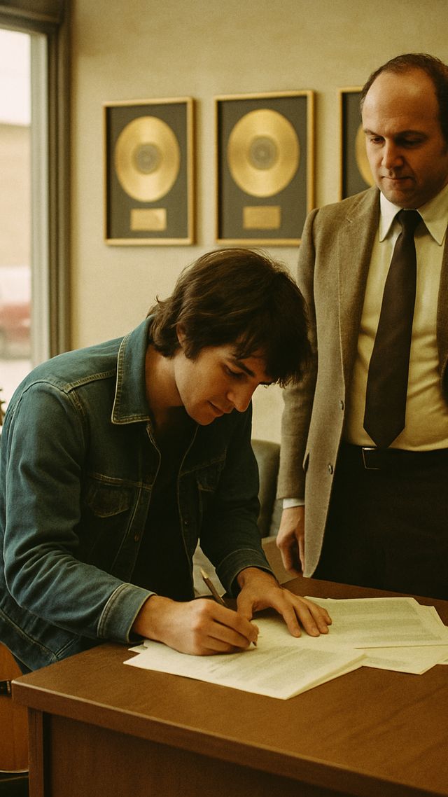 Reconstruction of Bruce Springsteen in 1972: Signed to Columbia Records