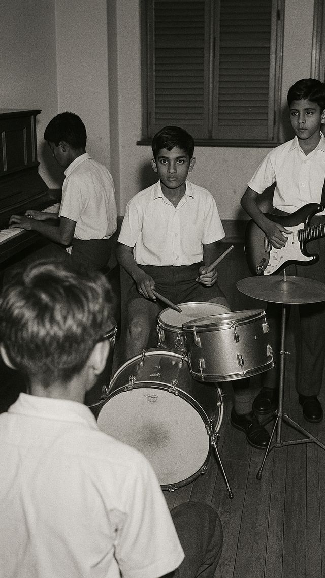 Reconstruction of Freddie Mercury in 1966-1969: Art college, not music