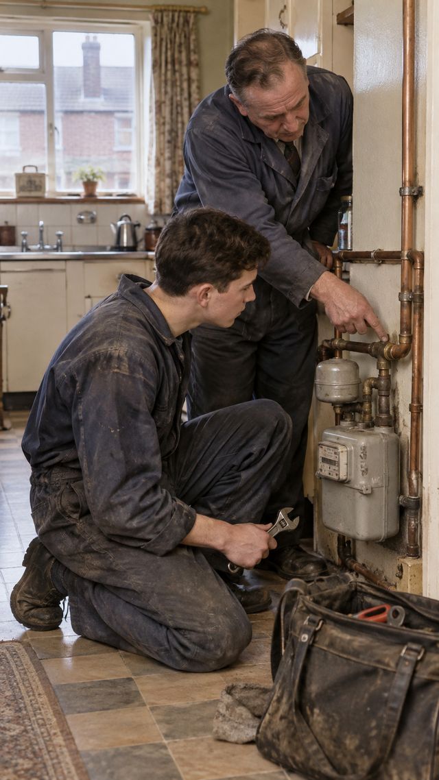 Reconstruction of Joe Cocker in early 1960s: Apprentice gas fitter