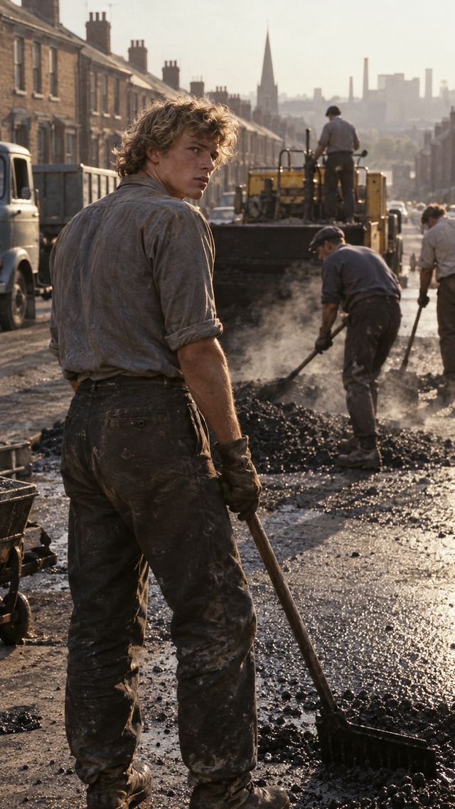 Reconstruction of Robert Plant in 1967: Laying Birmingham tarmac