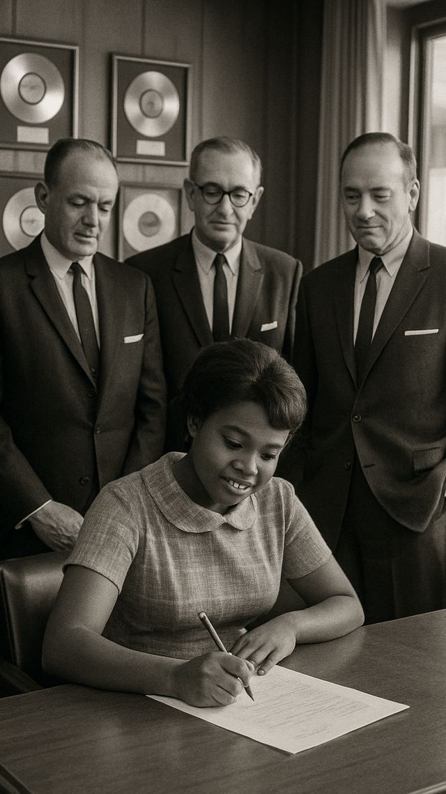 Reconstruction of Aretha Franklin in 1960: Signs with Columbia at eighteen