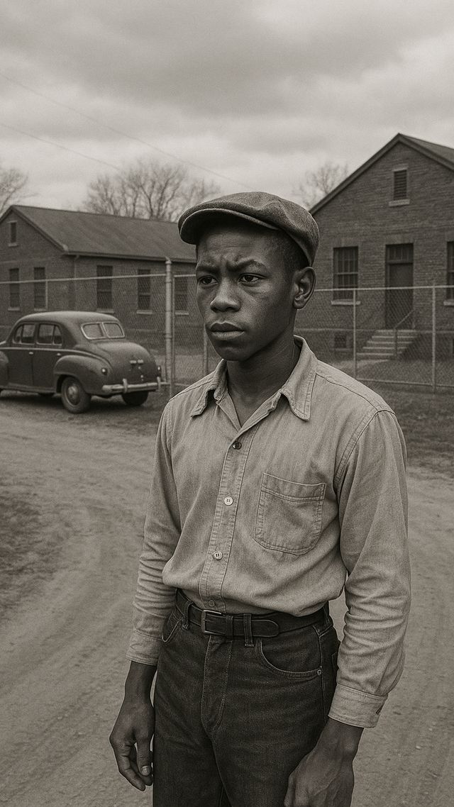 Reconstruction of James Brown in 1949: Convicted at sixteen