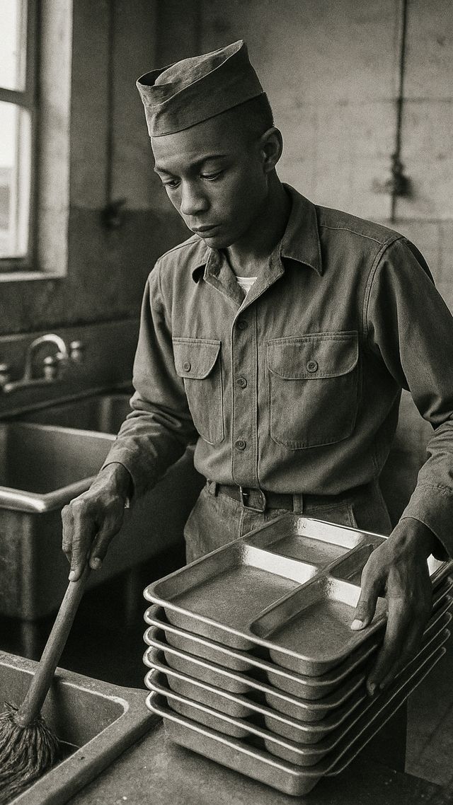 Reconstruction of Marvin Gaye in 1956-1957: Menial labour in Air Force