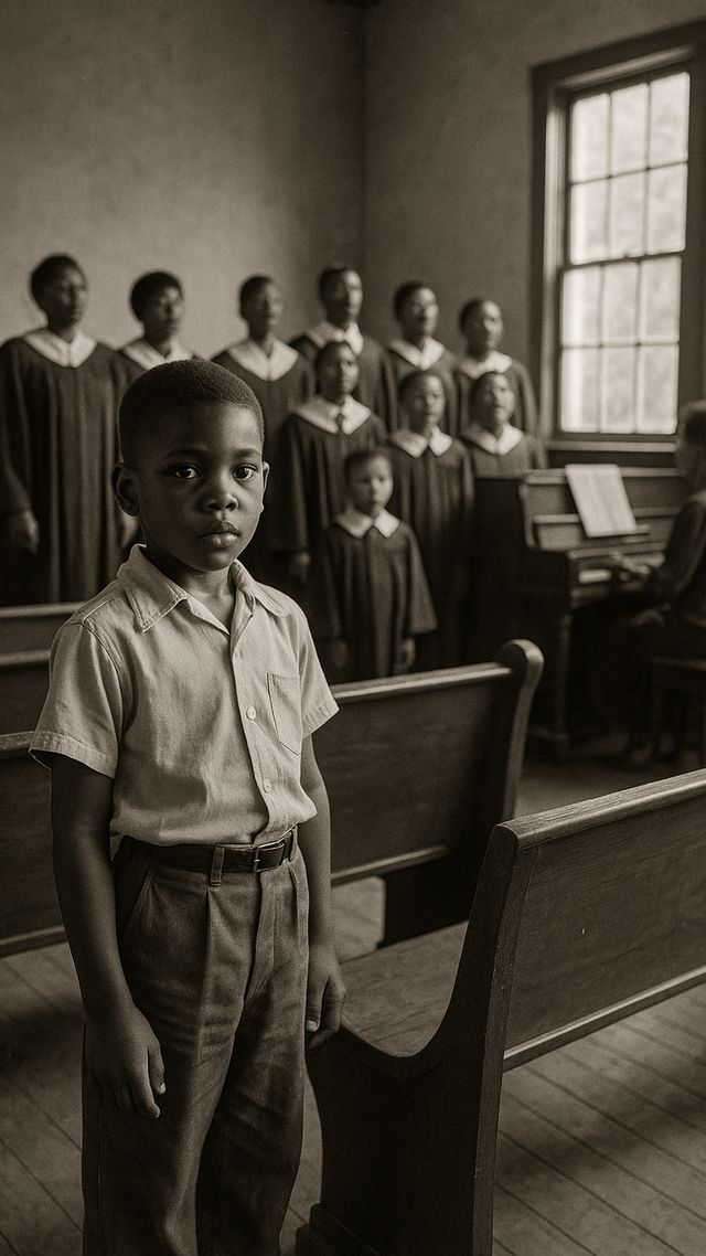 Reconstruction of Otis Redding in Late 1940s: Singing in church choir